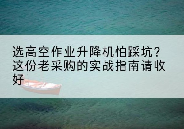 淄博高空作业升降机厂家推荐-选高空作业升降机怕踩坑？这份老采购的实战指南请收好